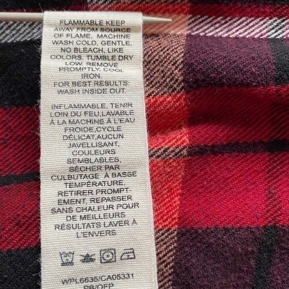 Woolrich 100% cotton EUC plaid button down shirt size large (fits small) - Picture 8 of 8